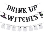 Halloween Witches Banner And Halloween Ghost Banner, Halloween Witch Ban... - $24.69
