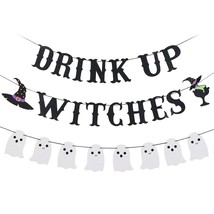 Halloween Witches Banner And Halloween Ghost Banner, Halloween Witch Banner Witc - £20.44 GBP