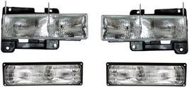 Headlights For 1996 Chevy Truck 1997 Tahoe Suburban With Signal Lights - £88.22 GBP