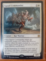 Squad Commander Magic The Gathering Rare Zendikar Rising 41 White Kor Wa... - £1.53 GBP