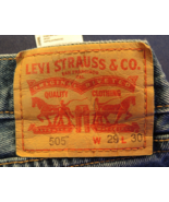 LEVI STRAUSS 505 BLUE JEANS W29&quot;xL30&quot; 100% Cotton Pre-Owned FREE SHIPPING - $18.76