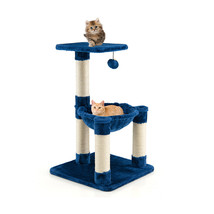 Multi-Level Cat Tower Cat Tree w/Cat Hammock(D0102H2Y7HV.) - £89.91 GBP