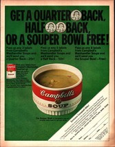 Vintage advertising print CAMPBELL&#39;S  Soup Manhandlers Souper Bowl Offer... - $25.05