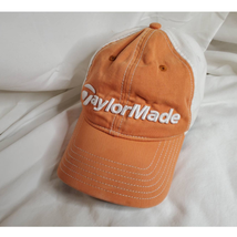 Orange &amp; White TaylorMade Baseball Hat/Cap TMax Gear - £15.48 GBP