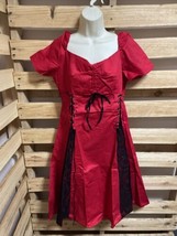 NEW Sucrefas Red Pinup Retro Short Sleeve Dress Woman&#39;s Size XXL KG JD - $64.35