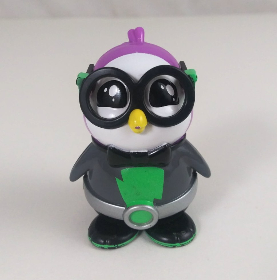 Bonkers Ryan&#39;s World Gray &amp; Green Suit Peck Penguin 2.5&quot; Toy Figure - $7.75