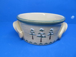 Sonoma Lodge Individual Double Handled Soup Bowl    Trees Design - $14.25