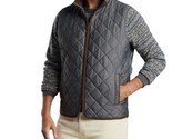 Peter Millar Crown Essex Quilted Travel Vest Grey Full Zip Lined Mens La... - $71.25