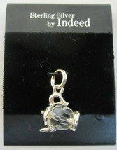 Teapot  Charm Crystal and Sterling Silver 925 New on Card - $24.66 CAD