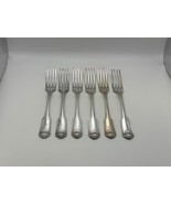 Set of 6 Oneida Community Silverplate SILVER SHELL Dinner Forks - €103,88 EUR Set of 6 Oneida Community Silverplate SILVER SHELL Dinner Forks - €103,88 EUR