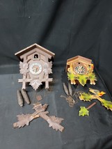 Lot Of 2 Vintage Cuckoo Clocks Germany For Parts Or Restoration  - $69.99