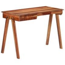 Writing Desk with Drawer 110x50x77 cm Solid Wood Acacia - £126.85 GBP