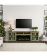 97&quot; Fireplace TV Stand Console for 100&quot; TVs, Sage Green - $32,010.44 MXN