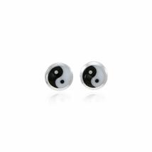 Jewelry Trends Sterling Silver Yin Yang Tao Balance Symbol Stud Earrings - $34.99