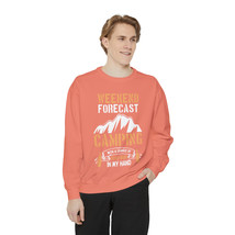 Weekend Forecast: Unisex Camping Sweatshirt with Cold Beer Graphic, 80% Cotton - $50.47+