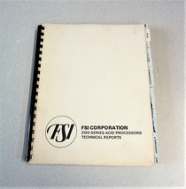 FSI Corporation 2120 Series Acid Processors Technical Reports 1980 - $26.17