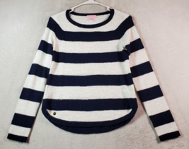Lilly Pulitzer Sweater Women Size XS Navy Striped Viscose Long Sleeve Round Neck - £27.72 GBP