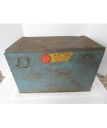 Vintage Carlco Portable Pic-Nik Metal Ice Chest No. 10 Carlisle Mfg co N... - $24.70