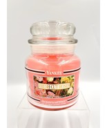 Yankee Candle FRESH CUT ROSES 14.5 oz Jar Vintage BLACK BAND Smells Great! - $30.69 CAD