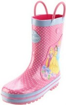 Disney Princess Pink Girls Slicker Rubber Boots XS/S (4/5) S (6/7) - £23.76 GBP