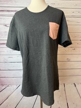 Bylt Drop Cut Short Sleeve Pocket Lux Tee Shirt Large T-Shirt Gray Mens - $26.38 CAD