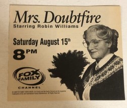 Mrs Doubtfire TV guide Print Ad Robin Williams Pierce Brosnan Sally Fiel... - $5.93