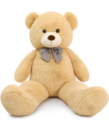 Maogolan Giant Big Teddy Bear 4 Feet 47 Inch Life Size Tan Plush Bear Br... - £46.78 GBP