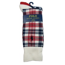 Polo Ralph Lauren Plaid &amp; Bandana Slack Socks Men&#39;s Size 6-12.5 (2 PAIRS... - $26.95