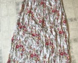 Old Navy Pink Tan Floral Drawstring Front Shift Dress Sz Medium Sleeveless  - $25.80