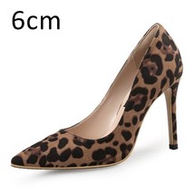 Autumn Sexy Leopard Women Shoes High Heels 6-10CM Elegant Office Pumps Shoes Wom - £51.48 GBP
