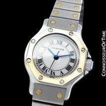 Cartier Santos Octagon Ladies Watch SS Steel &amp; 18K Gold - Mint with Papers - £2,515.00 GBP