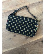Vera Bradley Wallet Womens Quilted Black Sunflower Wristlet Vintage - $281.20 MXN