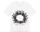 Black Rose Wreath T-Shirt | Moody Botanical, Soft Gothic Floral - $23.99+