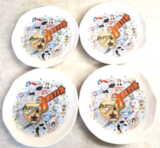 Catstudio 4 Plates The Geography Collection Austin Texas In Metal Storag... - $92.57