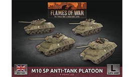 M10 SP Anti-Tank Troop (x4) British Tanks Flames of War Miniatures Late War - £52.60 GBP