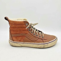 VANS x Hana Beaman Sk8 Hi Top Brown Leather Fur MTE Shoes Men&#39;s 4.5 Women 6 - $34.60