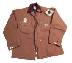 Carhartt Jacket Men&#39;s 42 Brown Duck Blanket Lined Deadstock 6BLC Tags (1) - £198.10 GBP