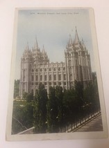 Vintage Postcard Posted 1943 Mormon Temple Salt Lake City UT - £0.73 GBP