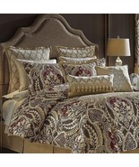 Croscill Julius Red Full/Queen Bed Set With Comforter 2 Shams and Bed Skirt - £317.51 GBP