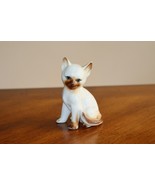 Vintage Siamese Ceramic Kitten Cat Figurine Sitting Kitty Decor 4&quot; Matte - $213.11 MXN