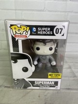 Funko Pop DC Super Heroes Superman Black White Hot Topic Exclusive 07 Protector - £14.24 GBP