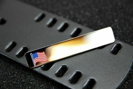 High Gloss Silver US Flag Name Commendation Bar - $4.45