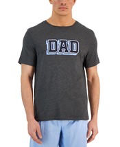 Club Room Men&#39;s Dad Sueded Graphic T-Shirt in Charcoal Heather-Medium - £11.04 GBP