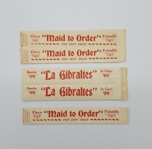 La Gibraltes Cigar &quot;Maid to Order&quot; Unused Cigar Bags Wrappings Dittgen &amp; Co Lot - £22.63 GBP