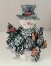 Home Interiors Patches Snowman Figure Christmas Winter Holiday Decor 10.5&quot; - $12.60