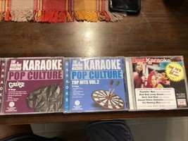 3 Karaoke CDs Grease, Top Hits, The 70,s - £9.19 GBP