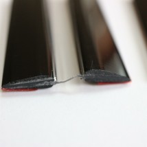 4x 300mm Black Flexible Hinges, No glue required. Clear plexiglass - £30.01 GBP