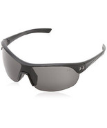 Under Armour UA Marbella Shield Women&#39;s Sunglasses Satin Black Frame Gra... - £29.53 GBP