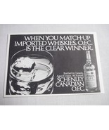 1981 Ad Schenley Canadian O.F.C. Canadian Whisky is the Clear Winner - $10.95 CAD