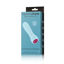 FemmeFunn Booster Bullet Massager Rechargeable Silicone Vibrator Light Blue - £55.93 GBP